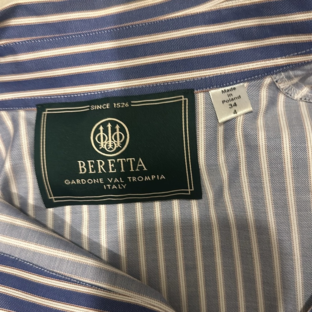 Beretta Striped Button Down Shirt - image 7